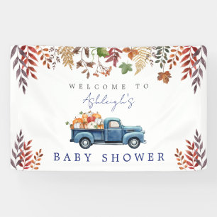 Bannière de Baby shower petit garçon Citrouille