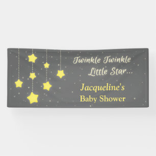 Bannière de Baby Shower Twinkle Twinkle Little Sta