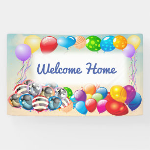 Bannière de ballons de bienvenue festive
