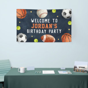 Bannière de bienvenue d'anniversaire marine pour g