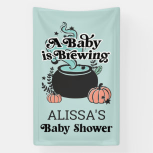 Bannière de bienvenue pour Baby Shower Halloween B