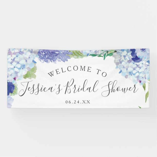 Bannière de bienvenue pour la fête prénuptiale ave (Horizontal)