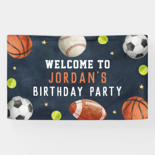 Bannière de bienvenue pour l'anniversaire de garço