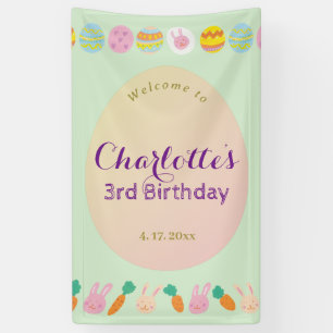Bannière de Bienvenue pour l'Anniversaire des Enfa