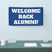 Bannière de bienvenue pour les anciens élèves