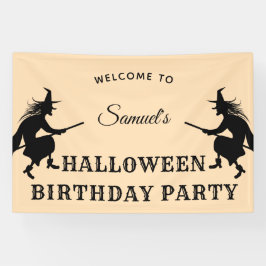 Bannière de bienvenue pour les enfants d'Halloween