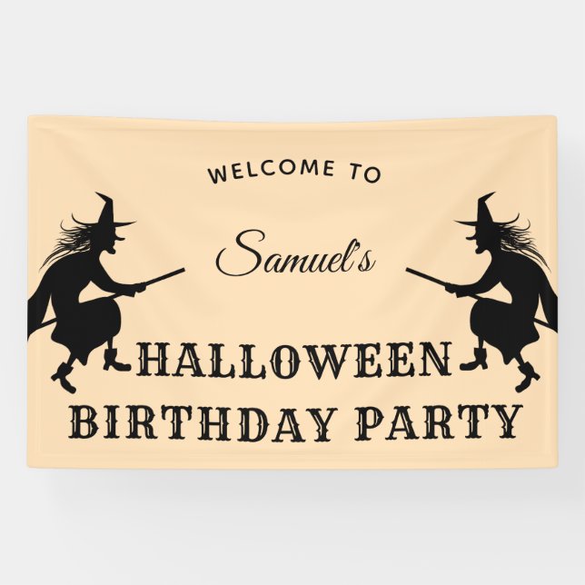 Bannière de bienvenue pour les enfants d'Halloween (Horizontal)