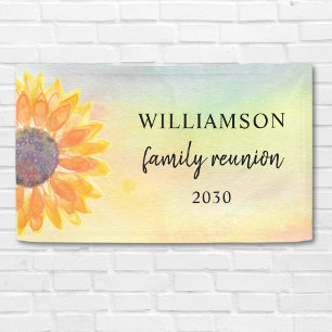 Bannière de bienvenue pour réunion de famille