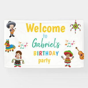 Bannière de bienvenue pour une fête d'anniversaire