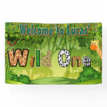 Bannière de bienvenue Wild One
