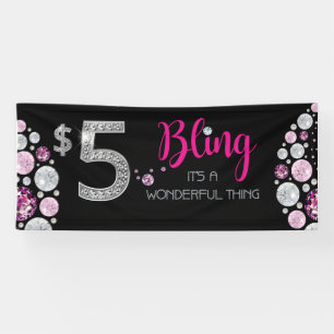 Bannière de bijoux de 5 $ - Bling