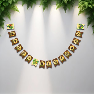 Bannière de Bunting du Dinosaur de la fête préhist