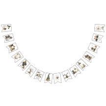 Bannière de Bunting Halloween mignonne