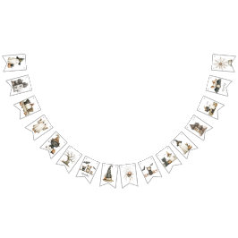 Bannière de Bunting Halloween mignonne