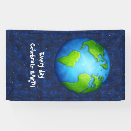 Bannière de célébration de jour de la terre
