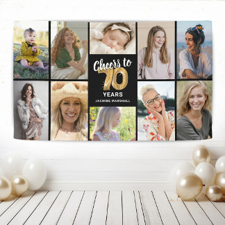 Bannière de collage de photos personnalisée pour 7