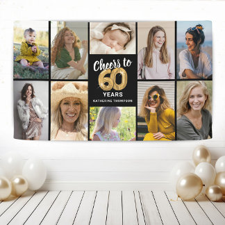 Bannière de collage de photos personnalisée pour l