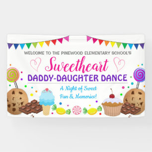 Bannière de danse de la fille de papa