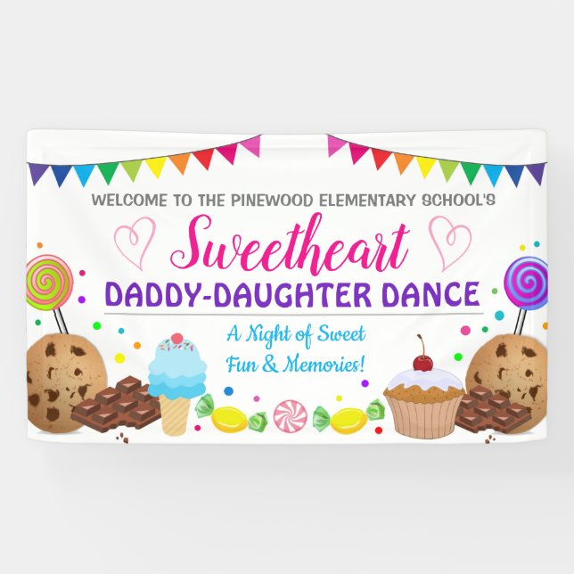 Bannière de danse de la fille de papa (Horizontal)