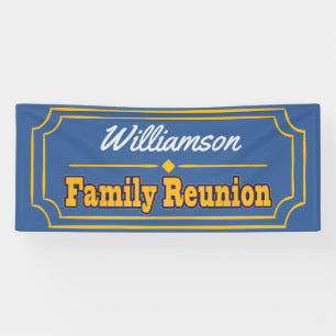 Bannière de décoration de réunion familiale