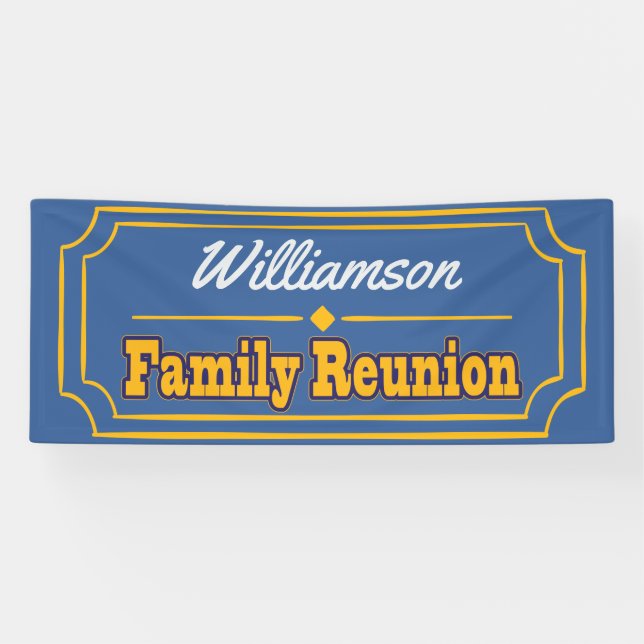 Bannière de décoration de réunion familiale (Horizontal)