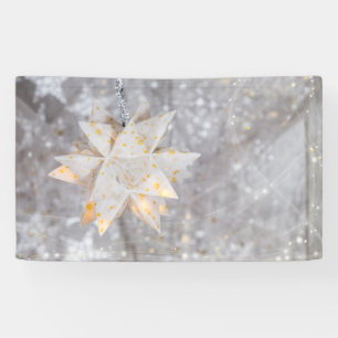 Bannière de décoration en étoile de Noël