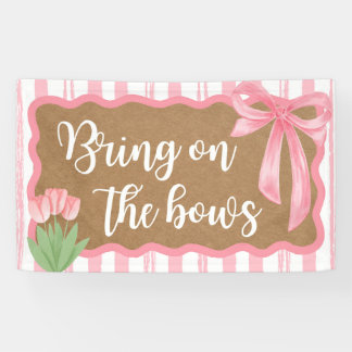 Bannière de décoration pour Baby Shower fille « Vi