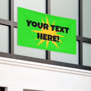 Bannière de démarrage de texte personnalisé
