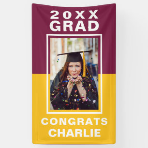 Bannière de diplôme en deux tons