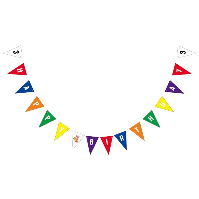 Bannière de drapeau d'anniversaire du monde de mot (Tout)