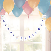 Bannière de fanions personnalisée pour le 1er anni