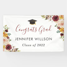 Bannière de Félicitations pour la Remise de Diplôm
