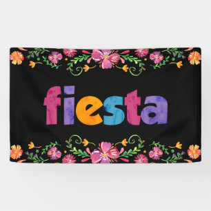 Bannière de fête Cinco de Mayo - Floral vibrant