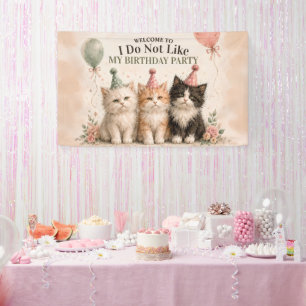 Bannière de fête d'anniversaire que je n'aime pas