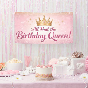 Bannière de fête d'anniversaire Toute gloire à la