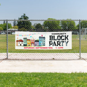 Bannière de fête de quartier