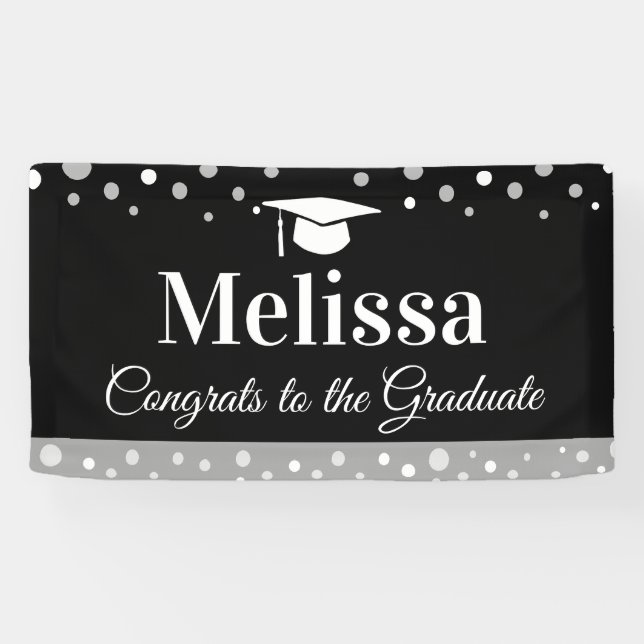 Bannière de fête de remise des diplômes personnali (Horizontal)
