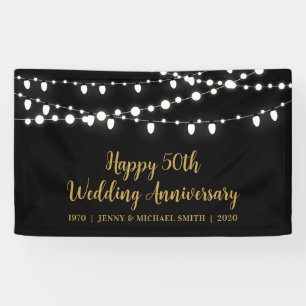 Bannière de fête pour les 50 ans de mariage