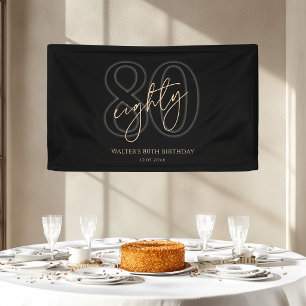 Bannière de fête pour les 80 ans de Black Gold Mod