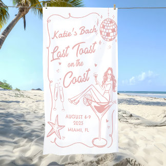 Bannière de fin de semaine dernier Toast Beach Pin