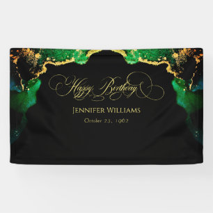 Bannière de fond d'Anniversaire Personnalisée Dark