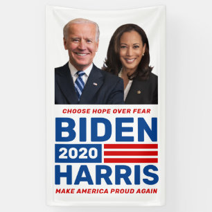 Bannière de fond de campagne personnalisée Biden H