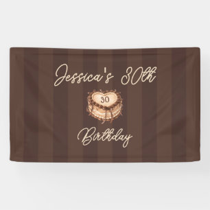 Bannière de gâteau à cœur Coquette