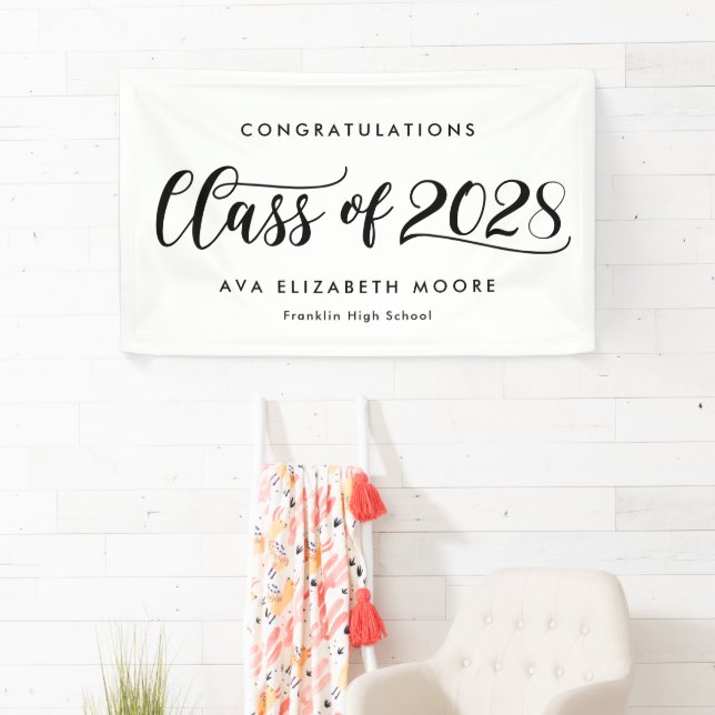 Bannière de graduation des couleurs de classe styl (En situation)