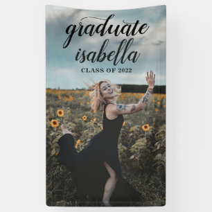 Bannière de graduation photo personnalisée