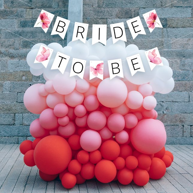 Bannière de guirlande de papillons floraux pour ma (Créateur téléchargé)