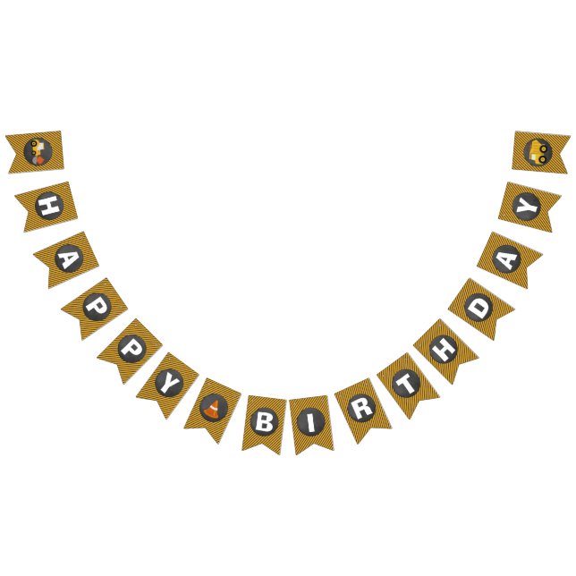 Bannière de joyeux anniversaire de construction de (Tout)