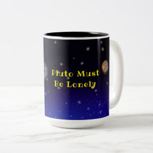 Bannière de la bannière Mug 'Pluto must be Lonely'