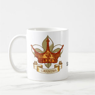 Bannière de la Couronne. King GrandPa Mug