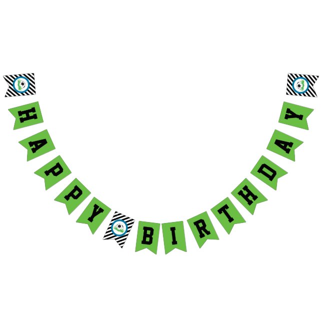 Bannière de la fête d'anniversaire du soccer (Tout)